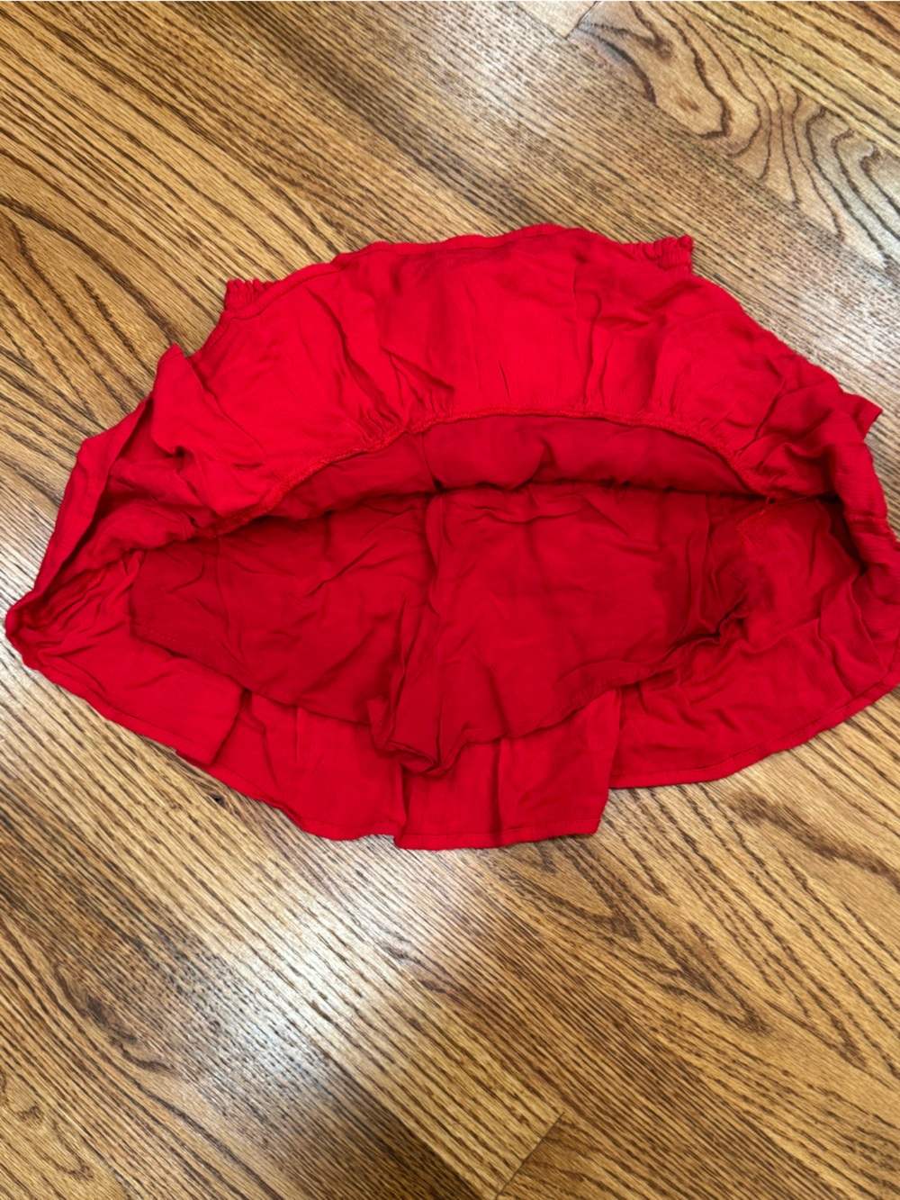 Hayden Girls Red Ruffle Mini Skirt - Picture 2 of 3